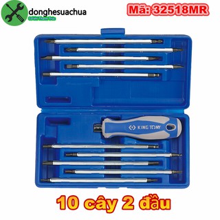 Bộ tua vít hai đầu Kingtony 32518MR 10 cây hai đầu