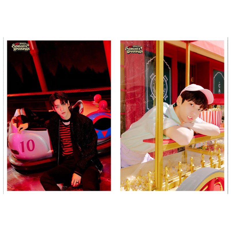Set 2 tấm poster nhóm nhạc Kpop TXT 2022 SEASON'S GREETINGS