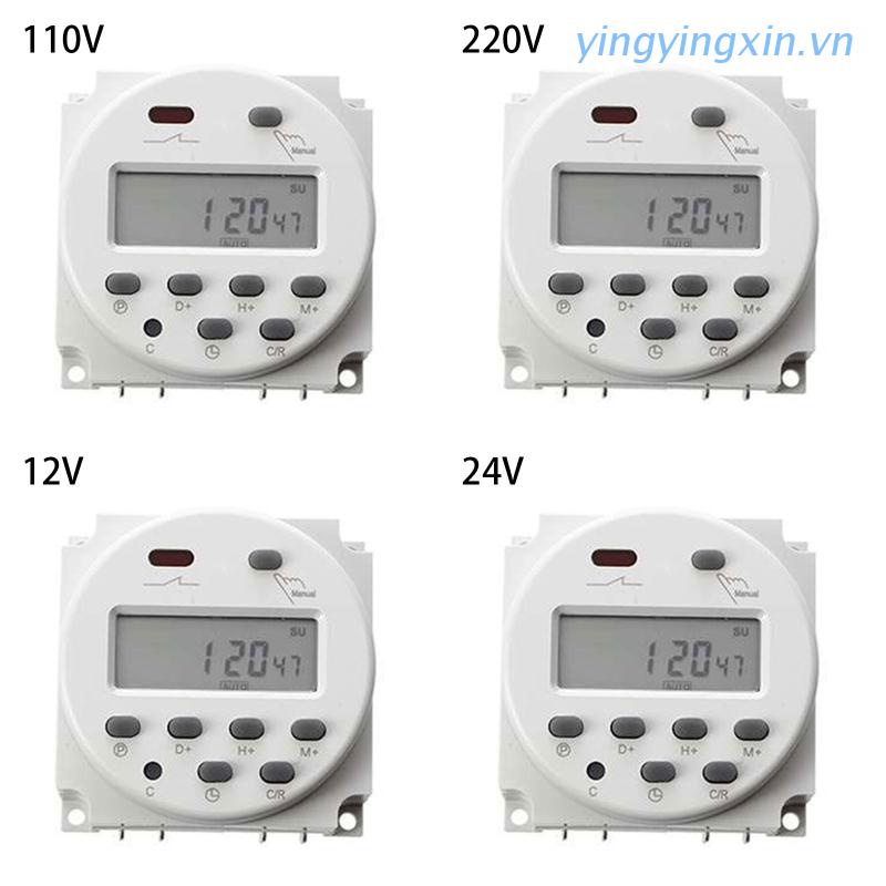 Công Tắc Hẹn Giờ Tự Động YIN CN101A 16A (110V/220V/24V/12V)