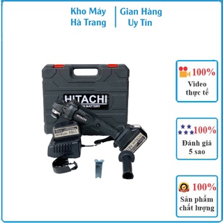 Máy mài pin hitachi 118v tặng lưỡi cưa xích - máy mài góc, máy cắt pin hitachi 118v lõi đồng