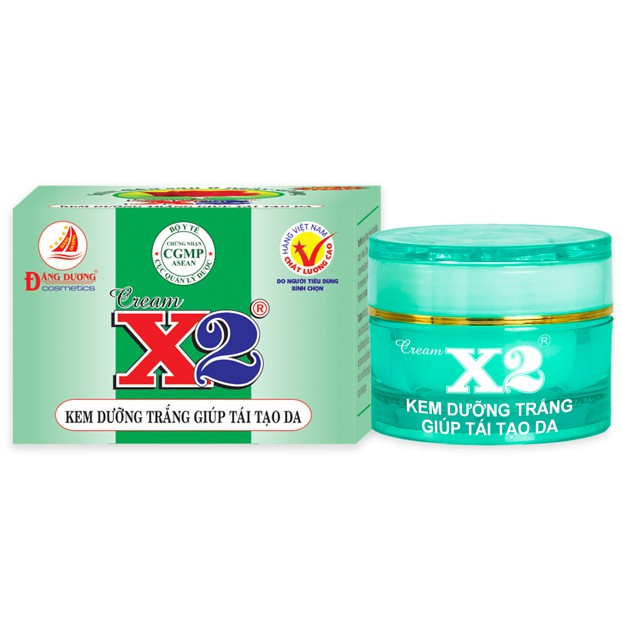 Kem dưỡng trắng tái tạo da X2 8g