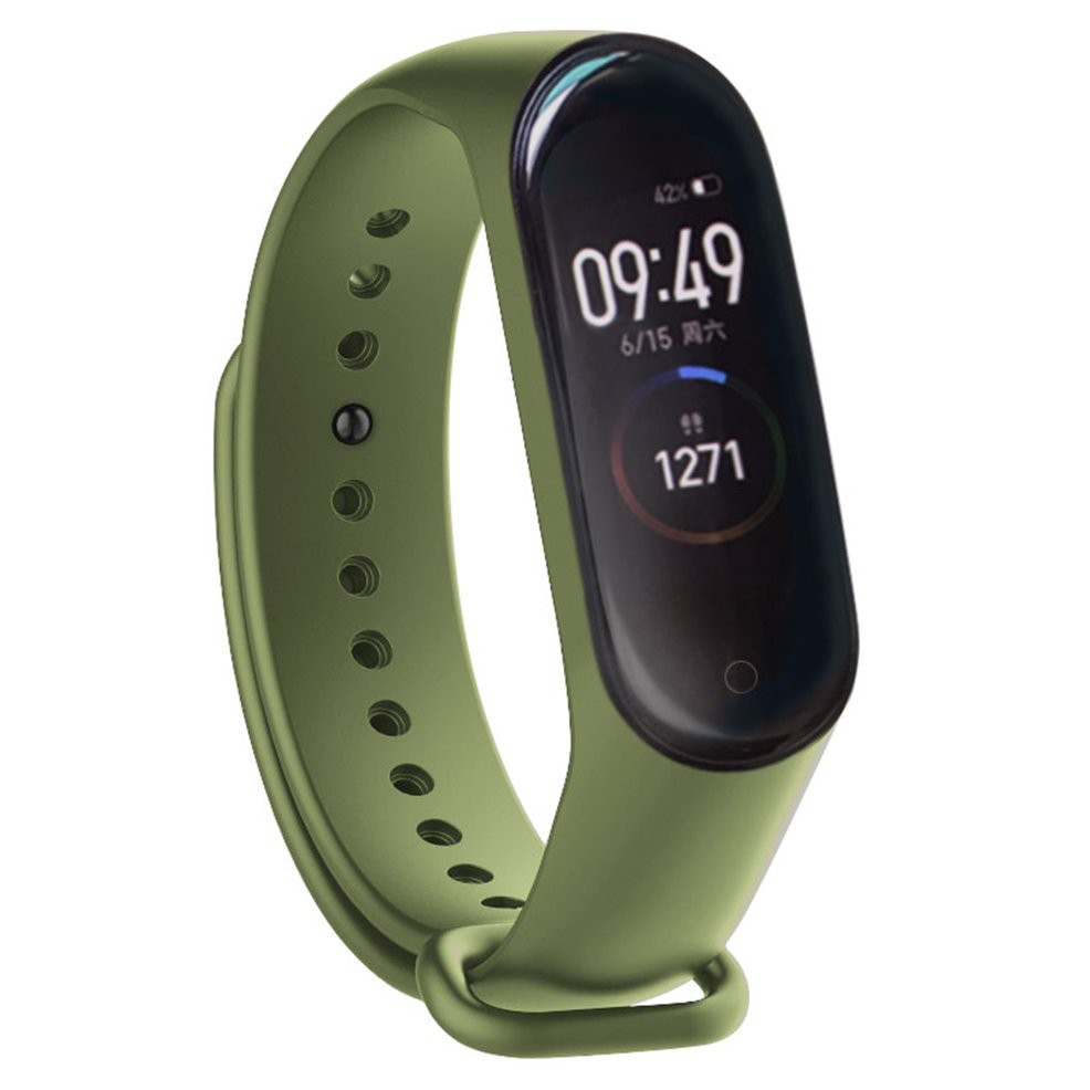 (N27) Dây Đeo Thể Thao Silicone Cho Xiaomi Mi Band 3 / 4