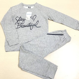 Bộ nỉ thu đông chất da cá thêu chữ cho nữ (Bộ quần áo thu đông Made in VN)