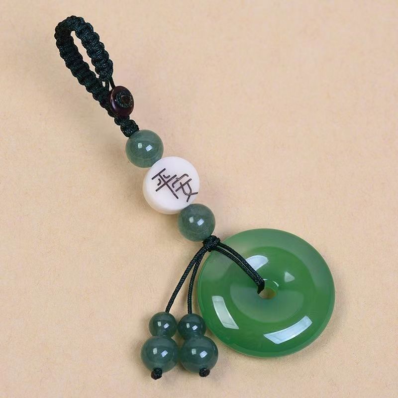 Móc Khóa Xe Hơi Bảo Vệ An Toàn Mặt Hình Hoa Sen Phật Giáo Sáng Tạo Cho Nam Và Nữ 5/17cc