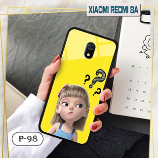 Ốp lưng kính 3D Xiaomi Redmi 8A- hình cute