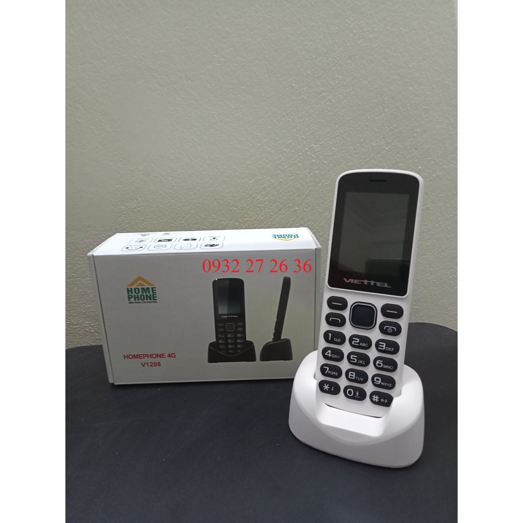 Homephone Viettel V1208, Điện thoại bàn không dây _Chính Hãng Viettel