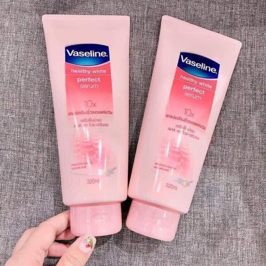 Sữa Dưỡng Thể Vaseline Perfect Serum 50X-10X Tuýp 320ml