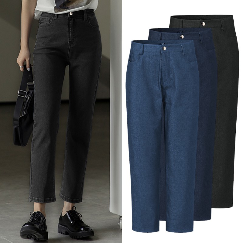 Quần VONDA Denim Lưng Cao Màu Trơn Thời Trang Dành Cho Nữ | BigBuy360 - bigbuy360.vn