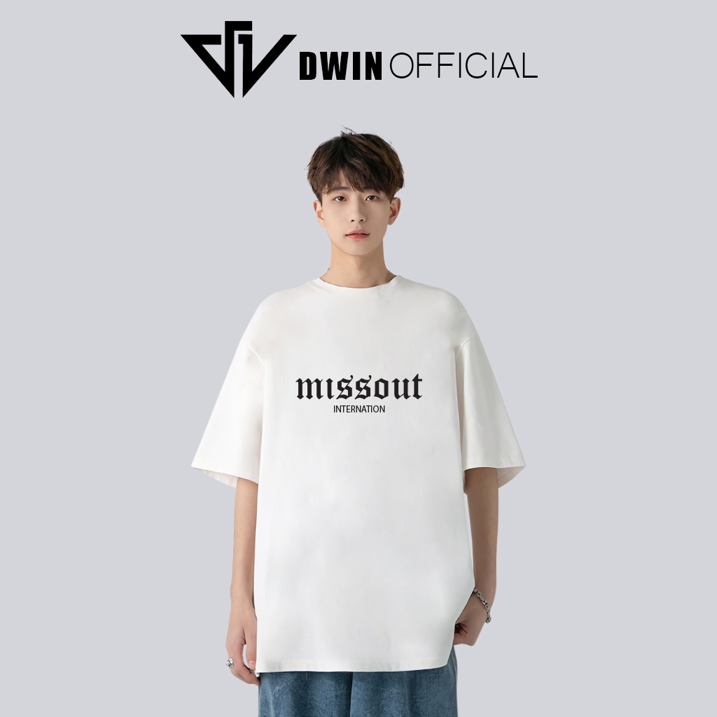 Áo thun unisex missout thời trang DWin basic tee phông trơn nam nữ tay lỡ oversize form rộng