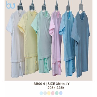 [BU 2019]. Bộ cộc nút vai vải sợi tre trơn