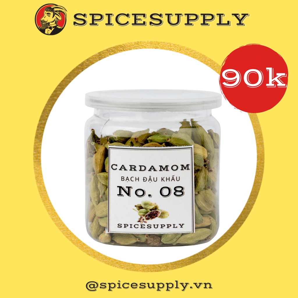 500g Green Cardamom - Bạch đậu khấu SPICESUPPLY Việt Nam hạt bưởi xanh Ấn Độ Hũ 50g 1kg 500g 250g