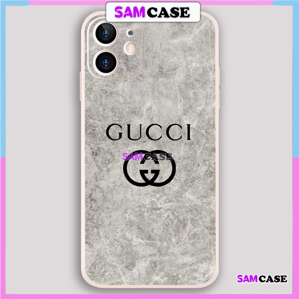 Ốp lưng iPhone Gucci Versace cạnh viền vuông silicon mềm dẻo cho iphone 6/6s/7/8/X/XS/XR/11/12/13/14 Pro Plus Max