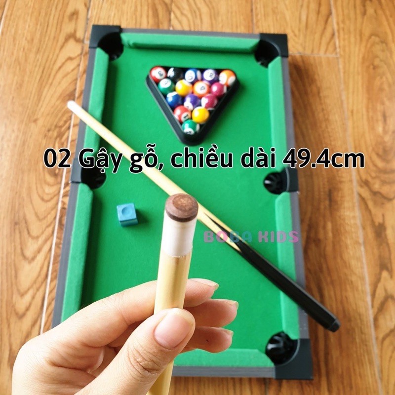 BỒ CHƠI BÀN BI-A MINI CHO BÉ YÊU SZ TO NHẤT Ạ ( BÀN GỖ )