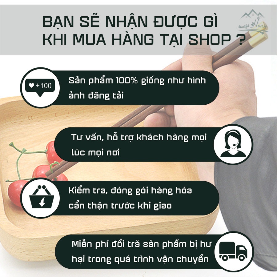 Đũa Gỗ [Đàn Hương Đỏ] Cao Cấp - Đũa Gỗ Cánh Gà Ăn Cơm Không Chất Bảo Quản - Phong Cách Nhật Bản - Set 5 Đôi, 10 Đôi