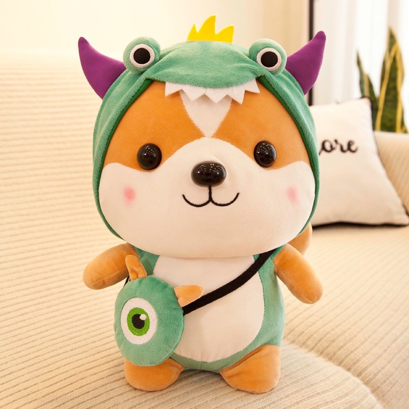 Gấu Bông chó Shiba cosplay mềm mịn cao cấp size 25cm