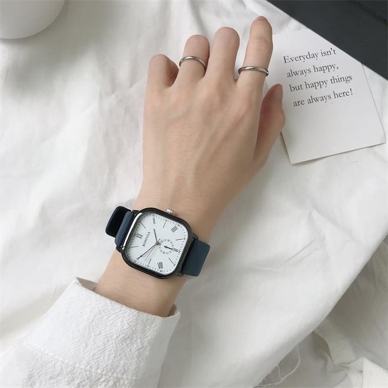  Classic style simple square quartz watch for men and women | WebRaoVat - webraovat.net.vn