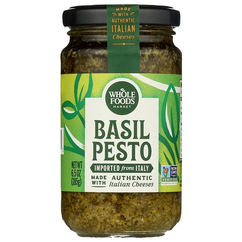 SỐT PESTO BASIL - PHÔ MAI Ý CHO MÓN PASTA - PIZZA - SPAGHETTI - SALAD 365 by Whole Foods Market, Non GMO, 185g (6.5 oz)