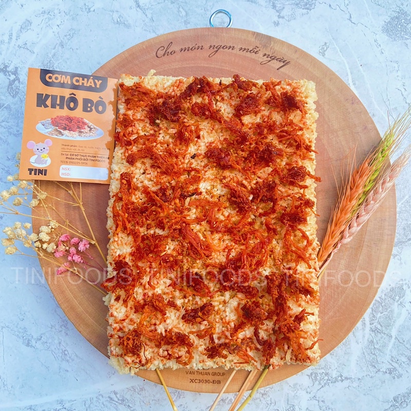 CƠM CHÁY MIX KHÔ BÒ THƯỢNG HẠNG-GÓI HÚT CHÂN KHÔNG 250GR- SIÊU RẺ