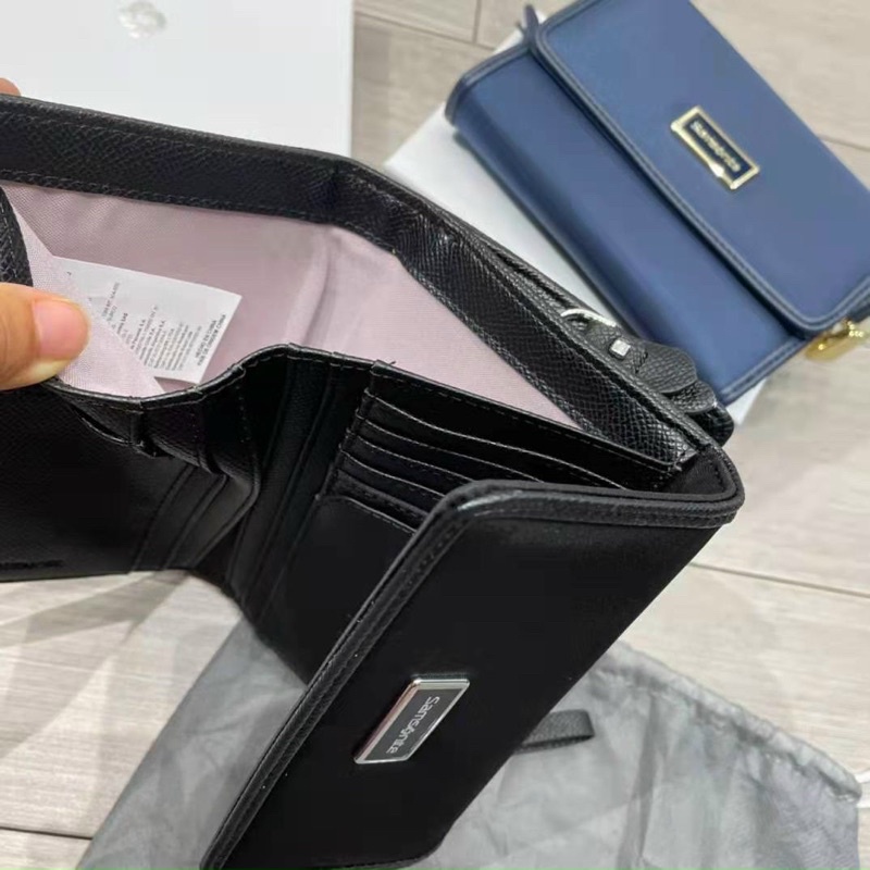 - Ví Sam.so.nitte gập mini 2 màu-lỗi viền da