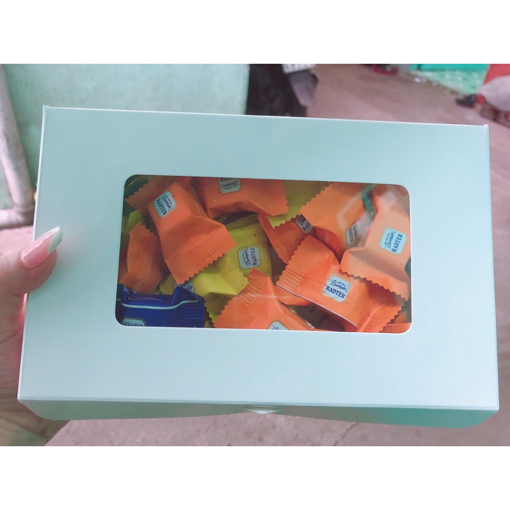 Loại to - Hộp đựng quà, đựng bánh hanmade kt 21,5x13,5x5cm có sẵn