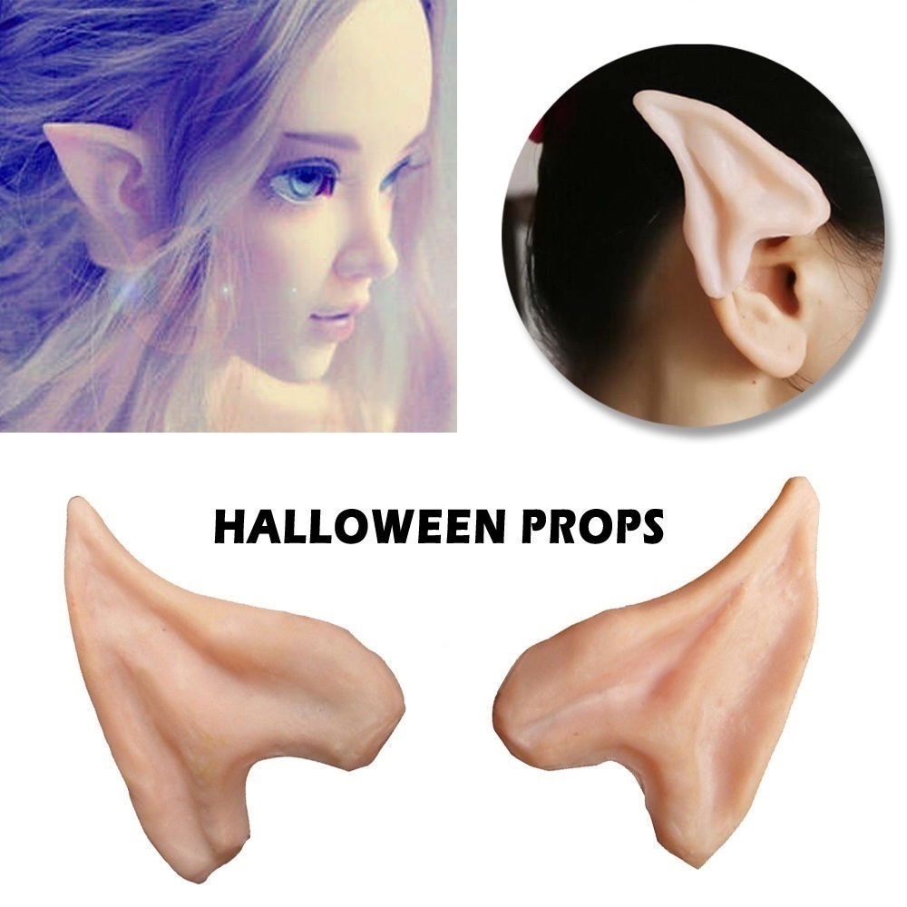 1 Cặp Bông Tai Yêu Tinh Mềm Mại Hóa Trang Halloween