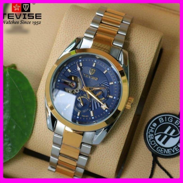 Đồng hồ cơ nam Tevise cơ lộ máy giá sinh viên, máy chạy cơ tự động cực chất, đẳng cấp [ Đồng Hồ Cơ ] | BigBuy360 - bigbuy360.vn