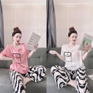 Set bộ nữ - Pijama Lập thể - Pijama lụa