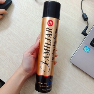 Gôm xịt tóc Familiar tạo kiểu giữ nếp, sang trọng chai 400ml