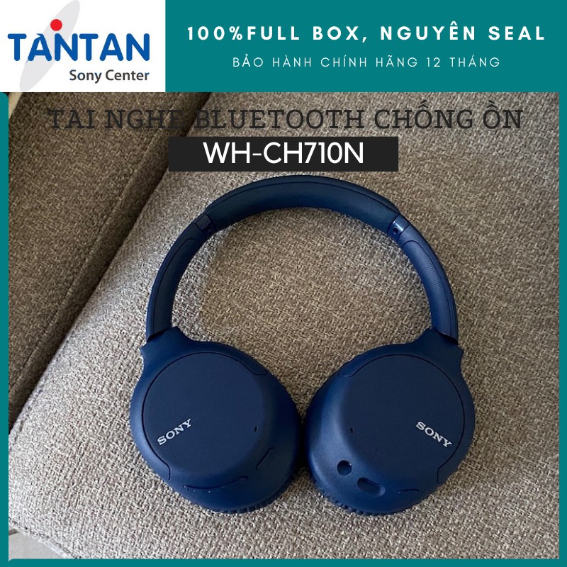 Tai nghe On-ear BLUETOOTH CHỐNG ỒN Sony WH-CH710N | Noise Cancelling - Bluetooth 5.0 - NFC - Pin:35h - Cắm dây - Micro