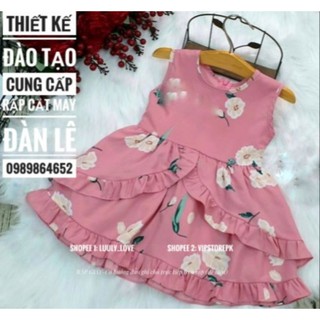 k336 Rập giấy để cắt may váy bé gái (1-12t)