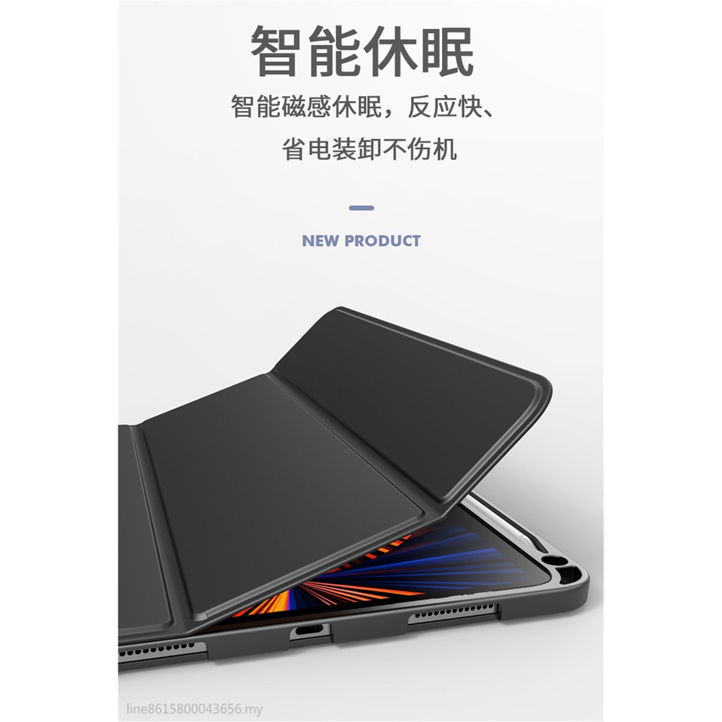 Bao Da Máy Tính Bảng Silicon Mềm Dẻo Siêu Mỏng Hỗ Trợ Chế Độ Ngủ Thông Minh Cho Apple Ipad Pro5 12.9 Inch 12.9inches 2021 Ipad Pro5 2021 Ốp