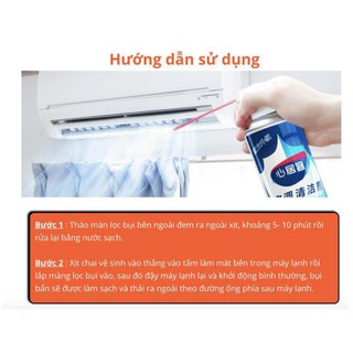 CHAI XỊT VỆ SINH MÁY LẠNH