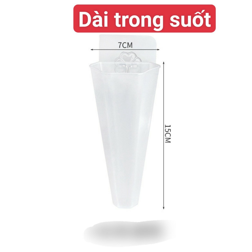 Chậu nhựa treo tường trồng cây cho không gian nhà cửa thêm sinh động Tặng kèm móc
