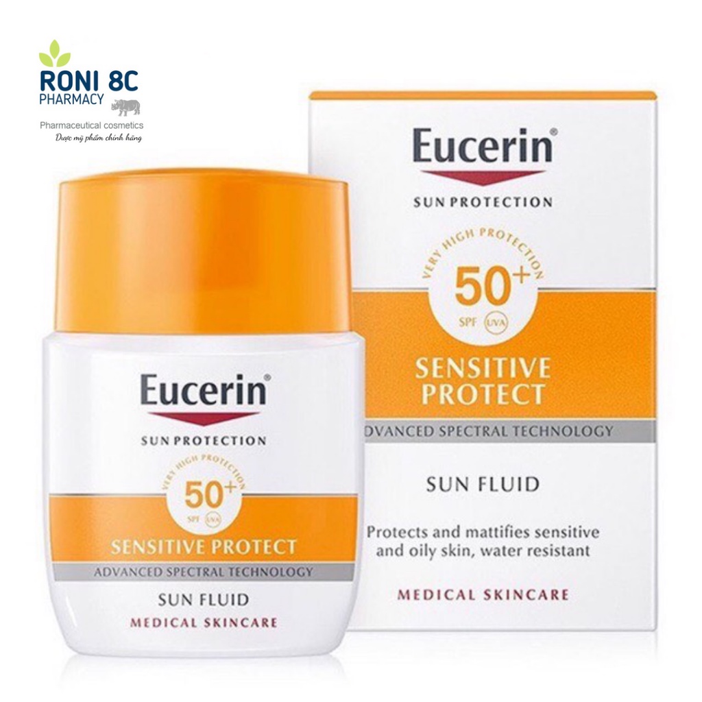 Kem chống nắng Eucerin Sun Fluid Mattifying SPF 50+( hàng công ty)