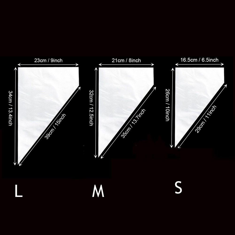 Set 100 Túi Bắt Bông Kem Bằng Nhựa Dùng Một Lần Tiện Dụng