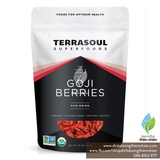 Kỷ Tử Khô Hữu Cơ Terrasoul Superfoods Goji Berries