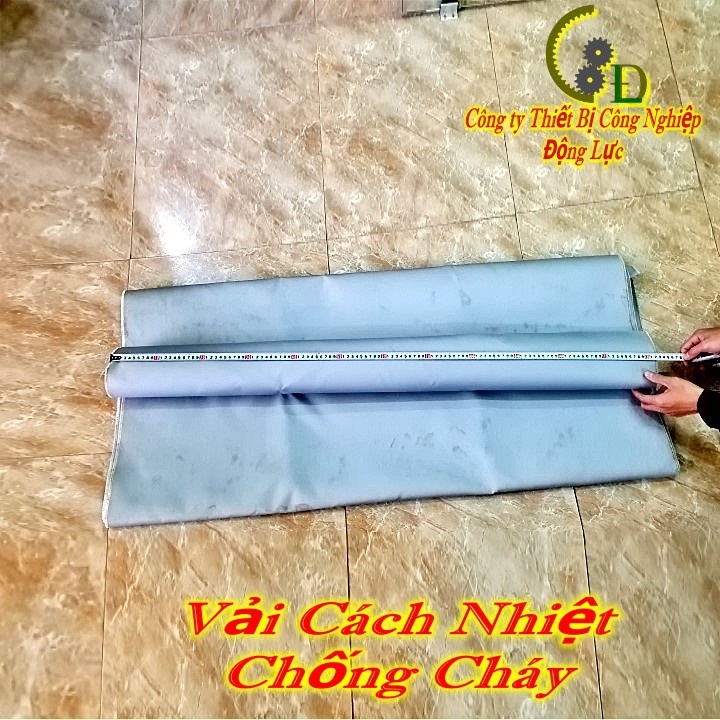 Vải chống cháy chịu nhiệt độ caoVIP Vải - bạt cách nhiệt sợi thủy tinh phủ Silicone bảo vệ hàn 1m