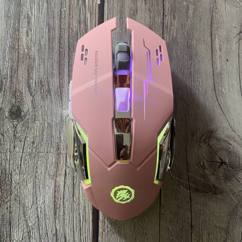 Chuột Gaming Không Dây Dành Cho Game Thủ Chống Ồn Có Đèn LED Chơi Game Cực Đã Bảo Hành 6 Tháng
