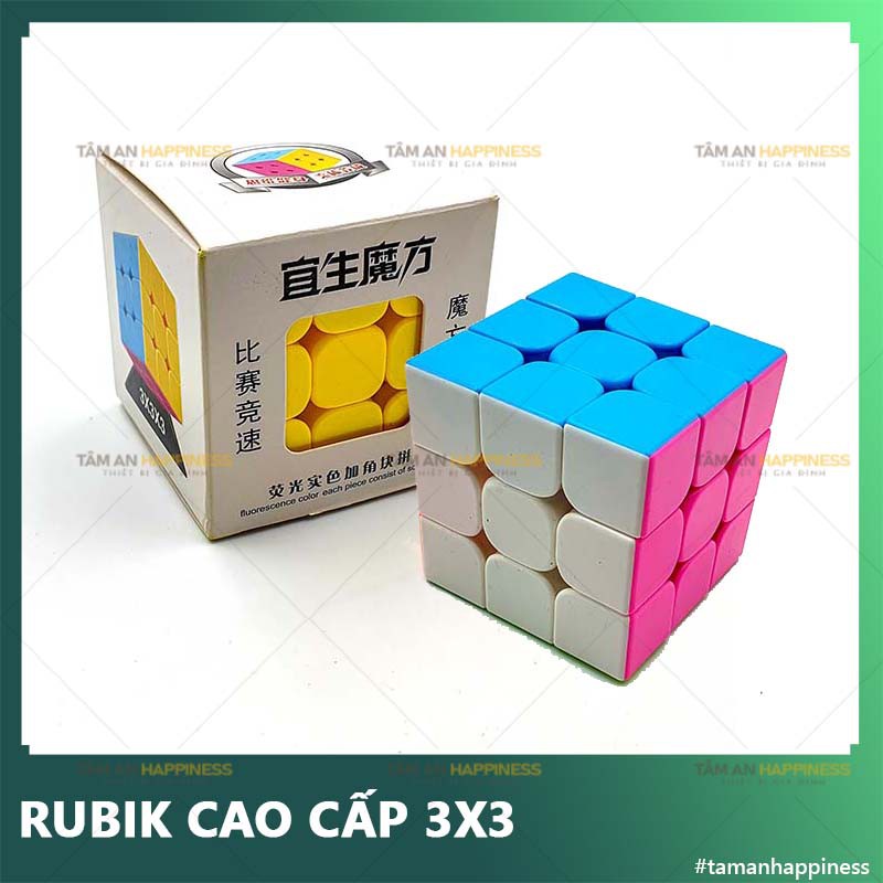 [FreeShip] Rubik 3x3 cao cấp chất liệu ABS an toàn, rubik 3 tầng