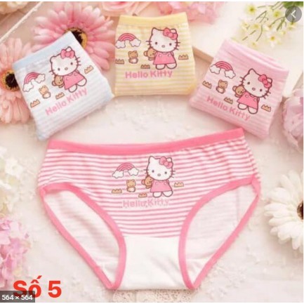 Bộ 4 quần chip , quần lot tam giác cotton cho bé ( giao mẫu ngẫu nhiên )