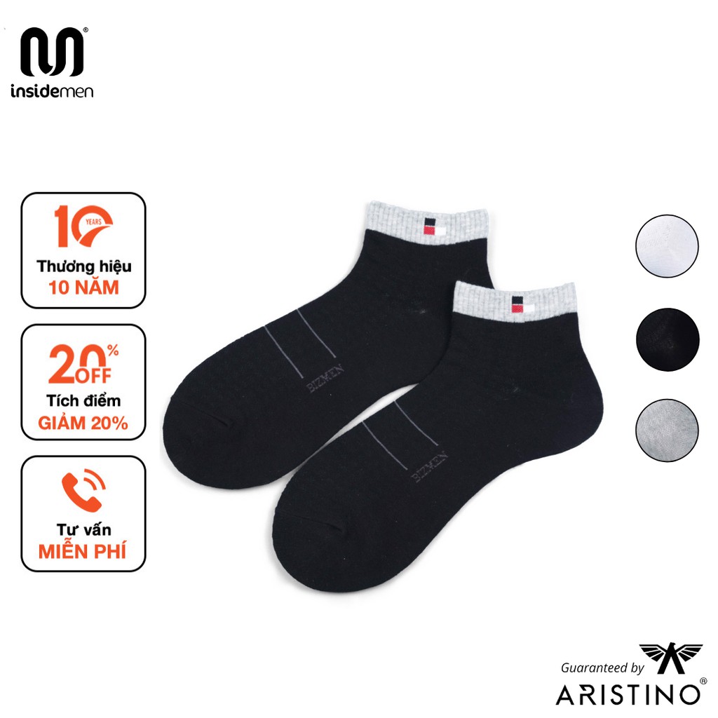 Tất nam công sở cổ ngắn cao cấp INSIDEMEN Bizmen - CSP08