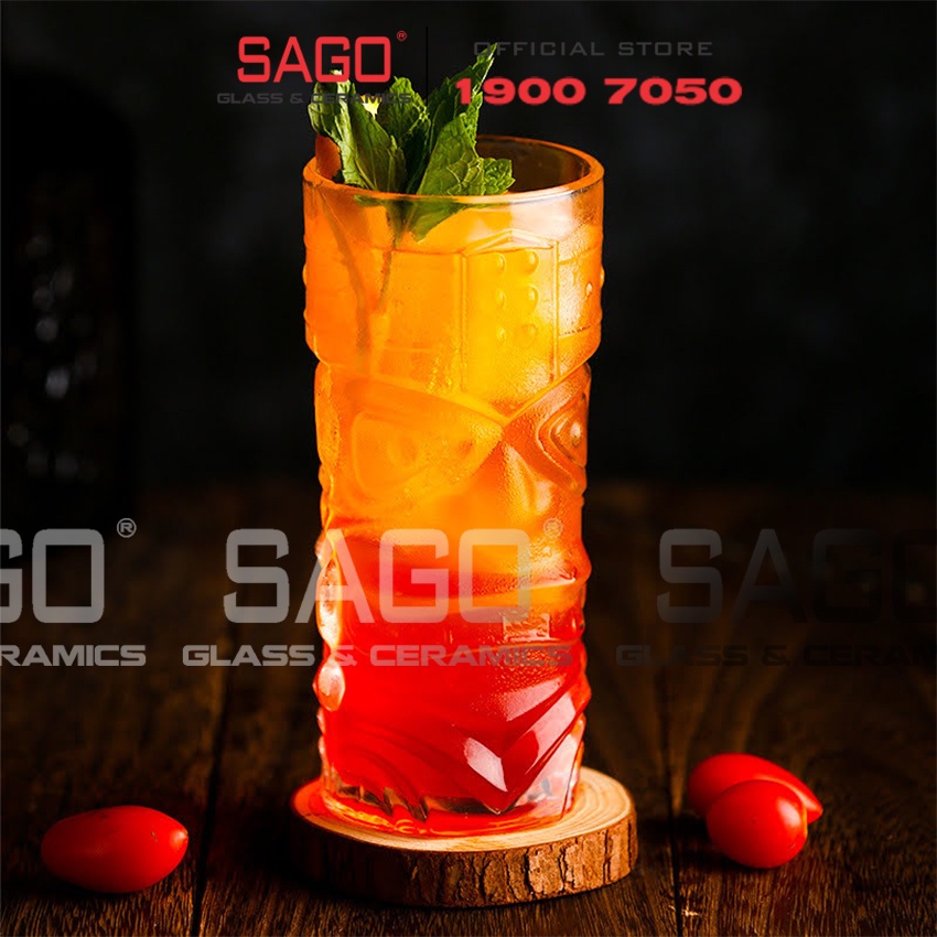 Ly Thủy Tinh , Cốc Thủy Tinh Thổ Dân 490ml | Thủy tinh Cao Cấp
