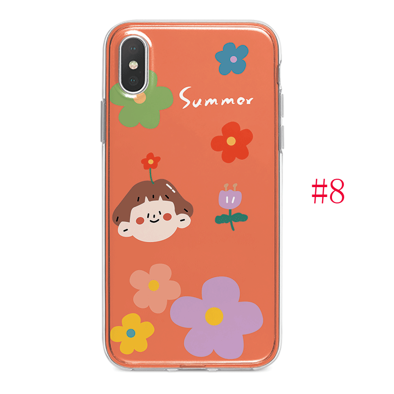 Ốp Lưng Samsung Galaxy J2 Pro J4 J6 Plus J8 2018 J4+ J6+ Vỏ Điện Thoại Silicone Mềm Hoa đa sắc