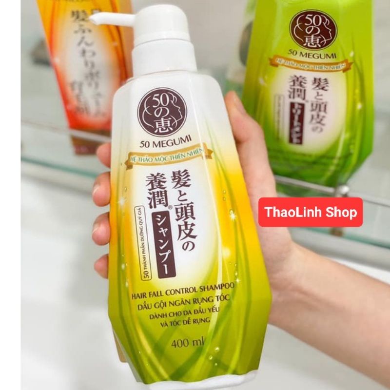 Dầu Gội ngăn rụng tóc Megumi Hair Fall Control 400ml