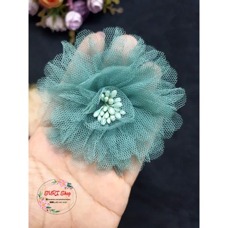HOA VOAN LƯỚI TRANG TRÍ 8cm