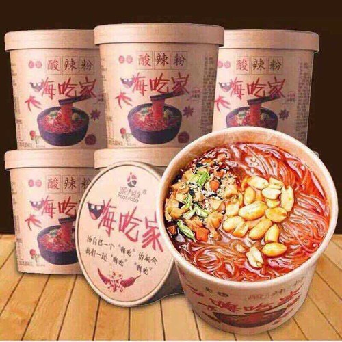 Miến Trùng Khánh chua cay ăn liền hộp 108g Đồ ăn vặt cô nương béo