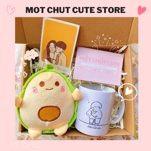 Set quà tặng Cốc ôm em tặng sinh nhật,Valentine, 6/4 dành cho người yêu, bạn thân - Một chút cute Store