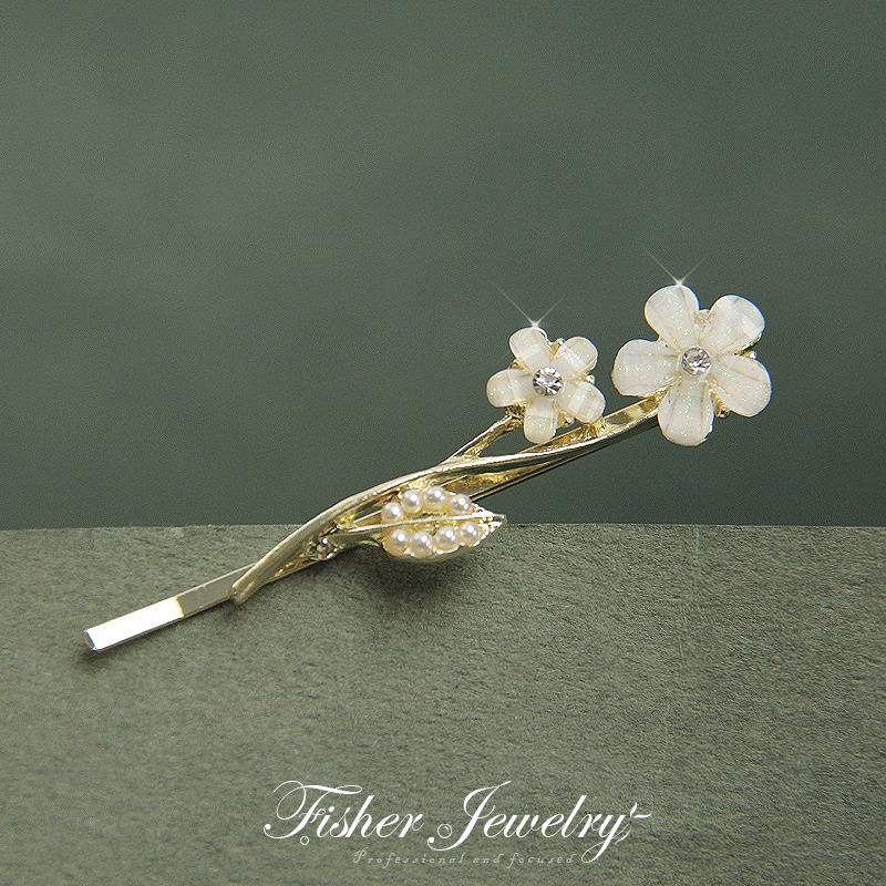 Kẹp Tóc Đính Ngọc Trai Thời Trang Cao Cấp Kiểu Hàn Quốc 1 Cái