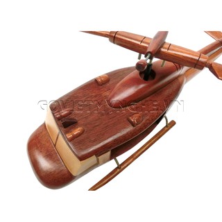 Mô Hình Máy Bay Trực Thăng Gỗ UH - 1