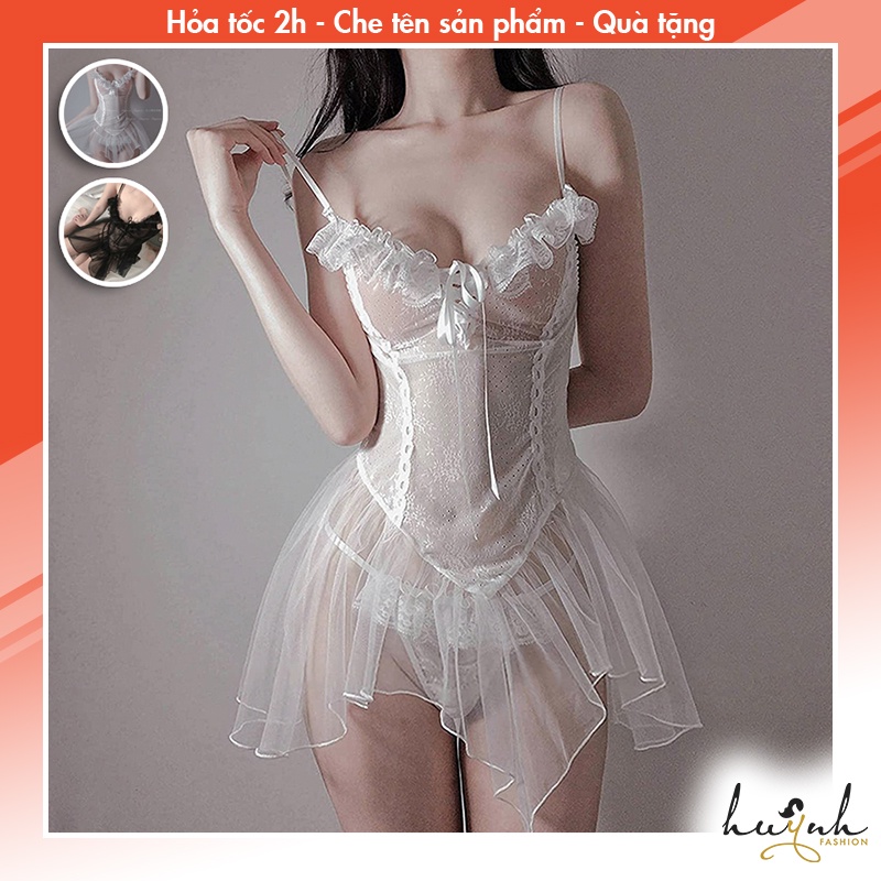 Đầm Ngủ Tiểu Thư Váy Công Chúa Xuyên Thấu Sexy Chụp Ảnh Studio - N76